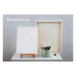 Bastidor de madera con lienzo