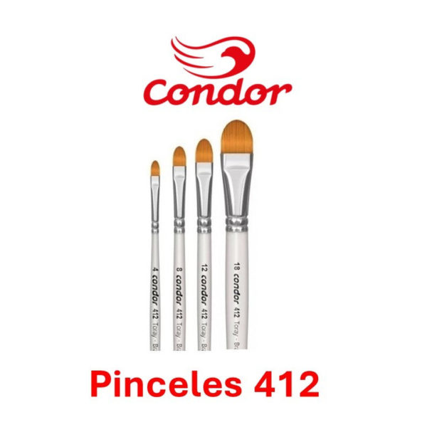 Kit 412 Condor Nylon Dorado Lenguagato Mango Largo (4,8,12 y 18)