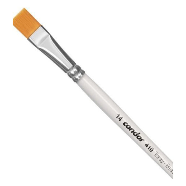 Kit Pincel Condor 410 Plano Mango Largo nylon