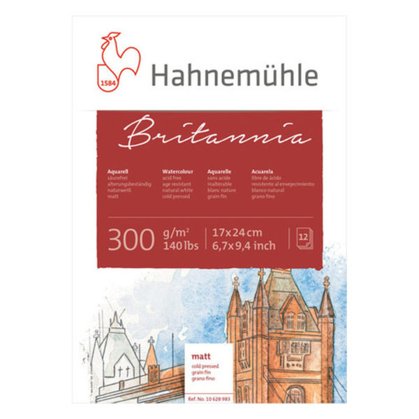 Block Britannia Hahnemuhle 300 gr 17 X 24