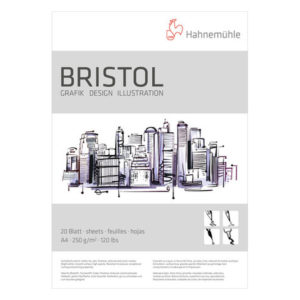 Block Papel Aleman Bristol 250 gr A4 X 20 hojas