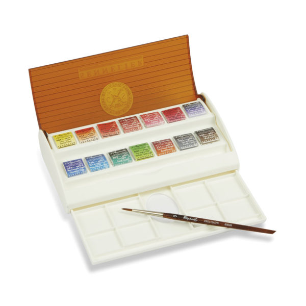 Caja Acuarela Sennelier X 14 pastillas Profesional Plastica