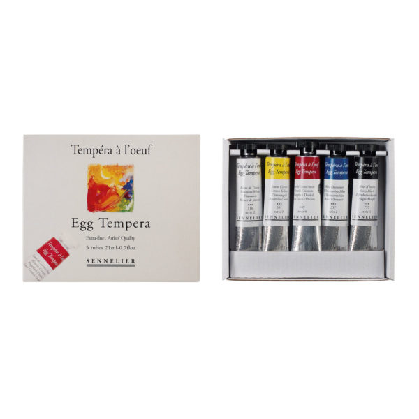 Set Tempera al Huevo Sennelier Tubo 21 ml X 5