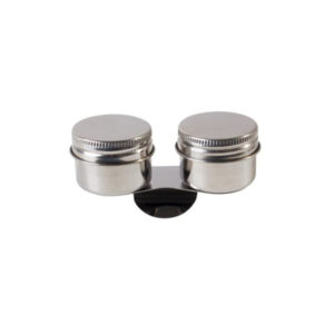 Aceitera Metalica Doble C/Tapa Rosca